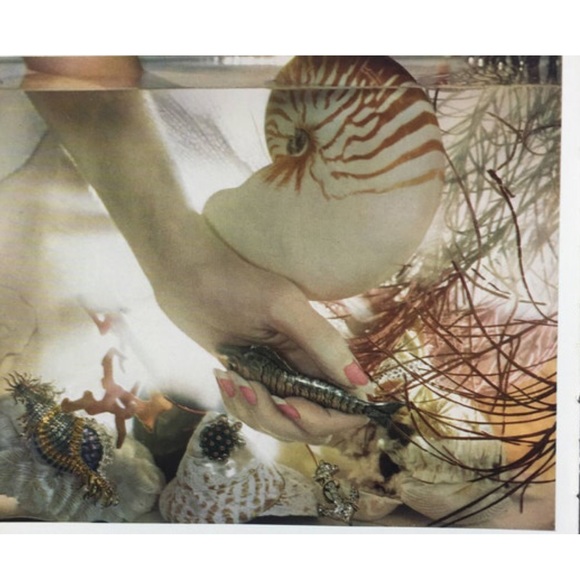 ! 1 Page/2 Sides frm VTG 1951 Photo Book, Aquarium Hand & Jewels, Elegant Lady - Picture 4 of 4